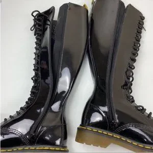 Martens Shoes Doc Marten 227 Patent Leather 20 Eye Knee